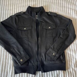 VINTAGE KAUN S MILITARY UTILITY JACKET COAT COTTON BLEND FOUR POCKET SOFT SHELL